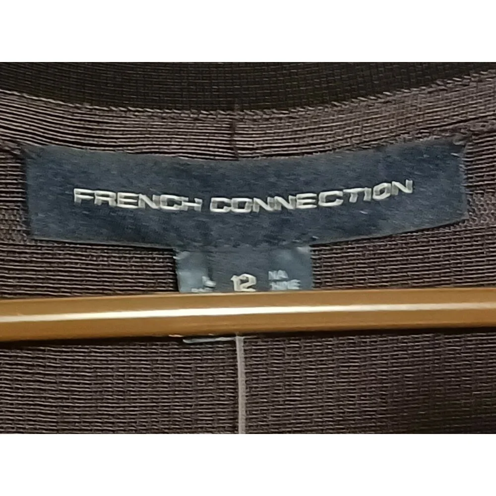 French Connection Ribbon Knits Cap Sleeveless Dress Size 12 - Picture 2 of 4